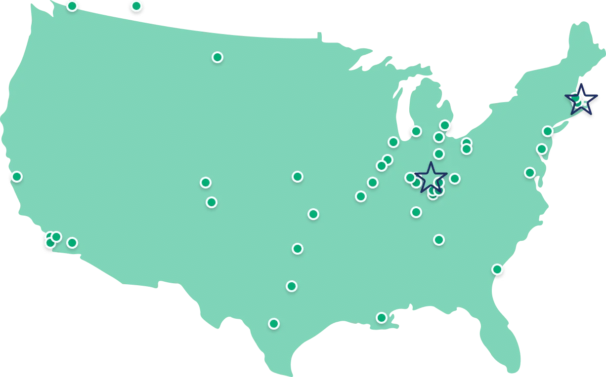 A map displaying all of ArkMalibu's active locations